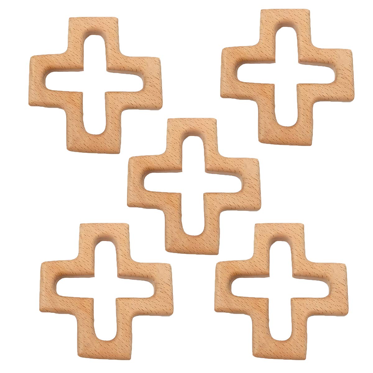 Arakierst pacifier chain pendant in wood, suitable for decor and crafts