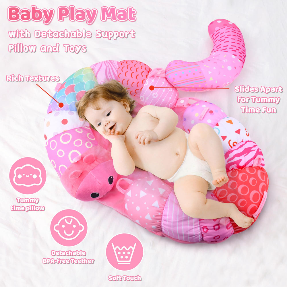 ARANEE pink baby mirror toy for self-discovery during play