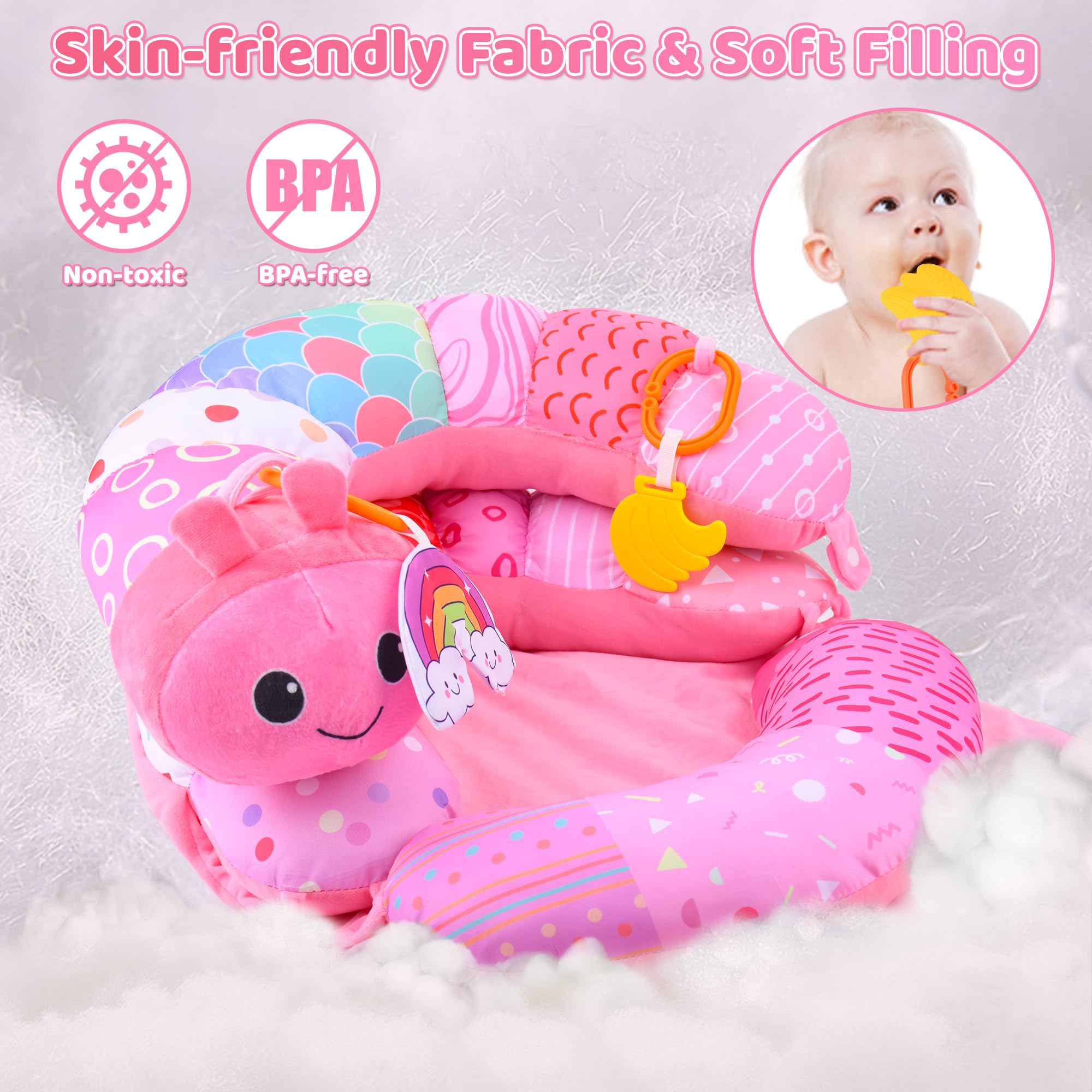 ARANEE pink BPA-free teether for safe chewing moments