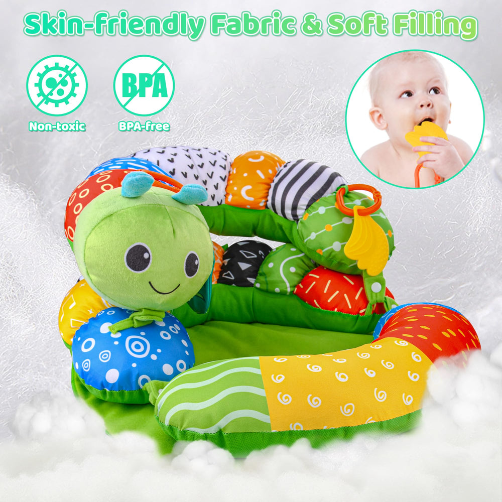 ARANEE BPA-free teether and crinkle paper spark sensory cues.