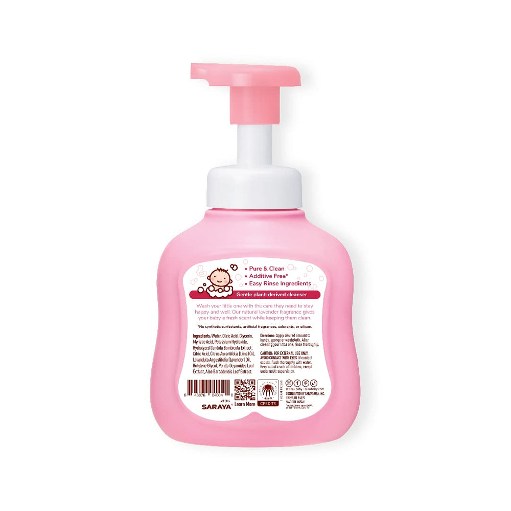 Arau Baby foam soap with rich foam for easy bath time