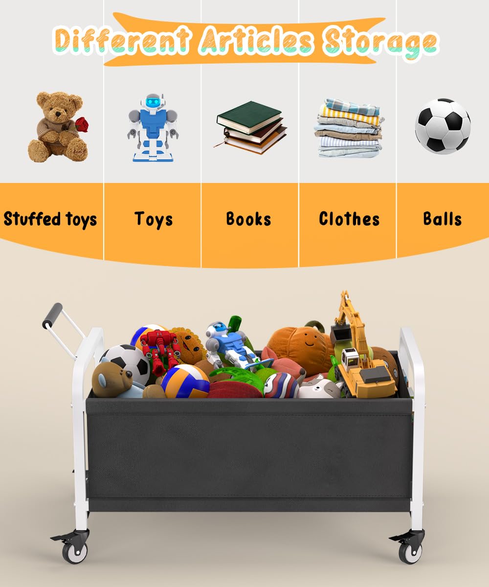 Ardier 80L toy box sturdy steel frame providing strong support