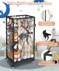 Ardier storage cart with wheels for easy 360-degree mobility in playroom.