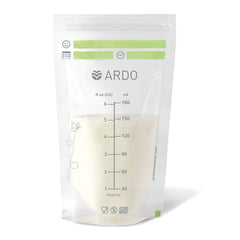 ARDO Easy Store bag with write-on label helps track date and time of expression