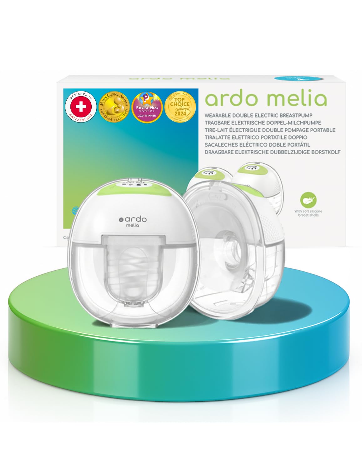 ARDO Melia wearable breast pump in hands-free design for on-the-go pumping