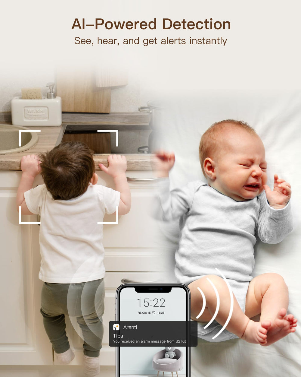 Two way audio and lullabies soothe your child