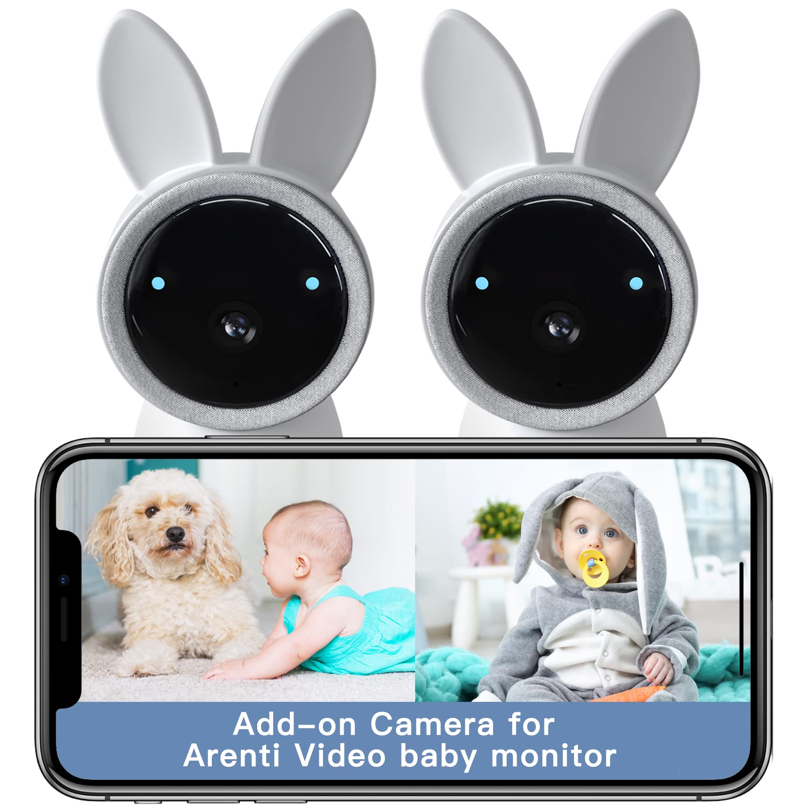 ARENTI Baby Monitor 2K resolution for crisp daytime detail