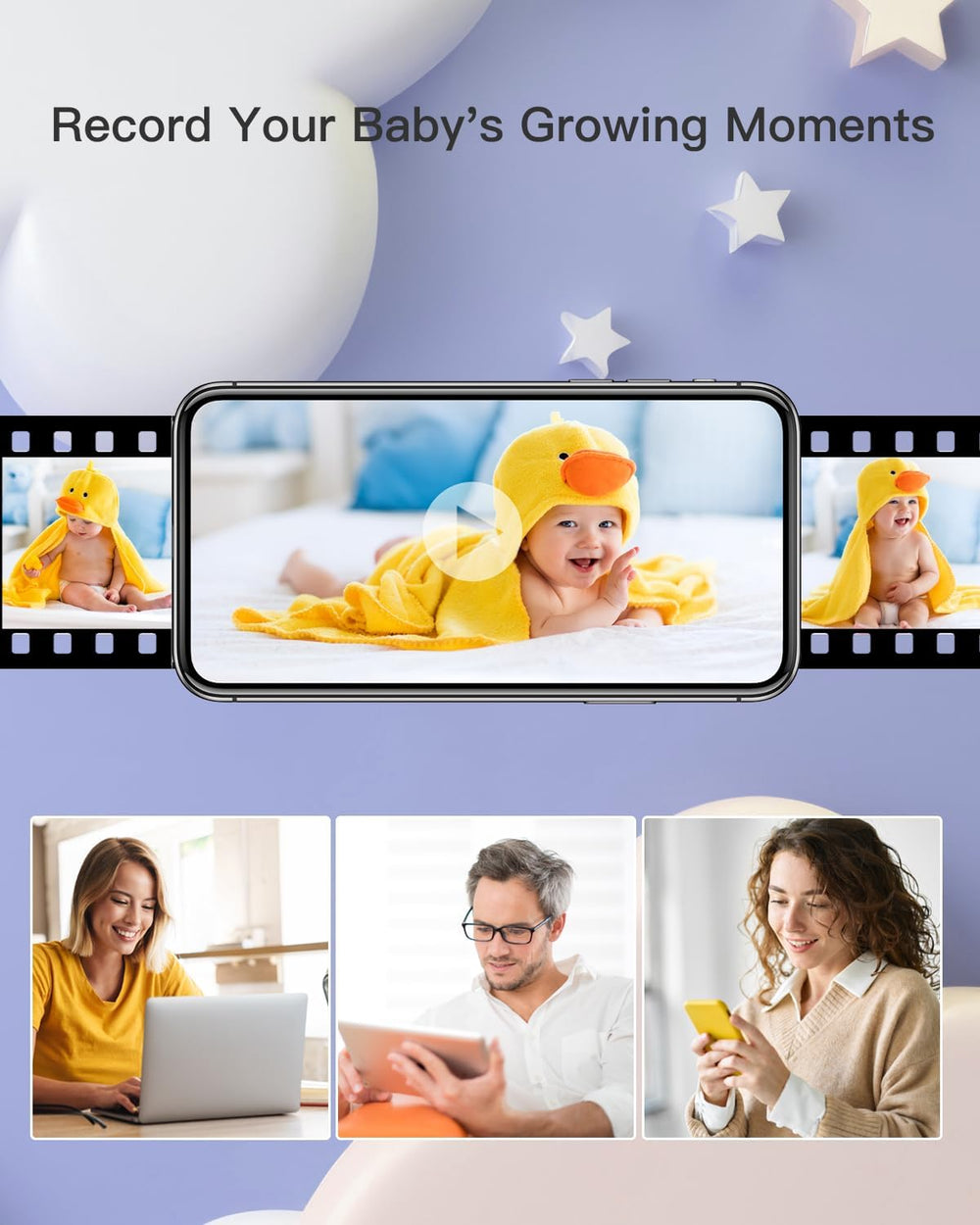 ARENTI cloud storage view ensures secure playback of videos