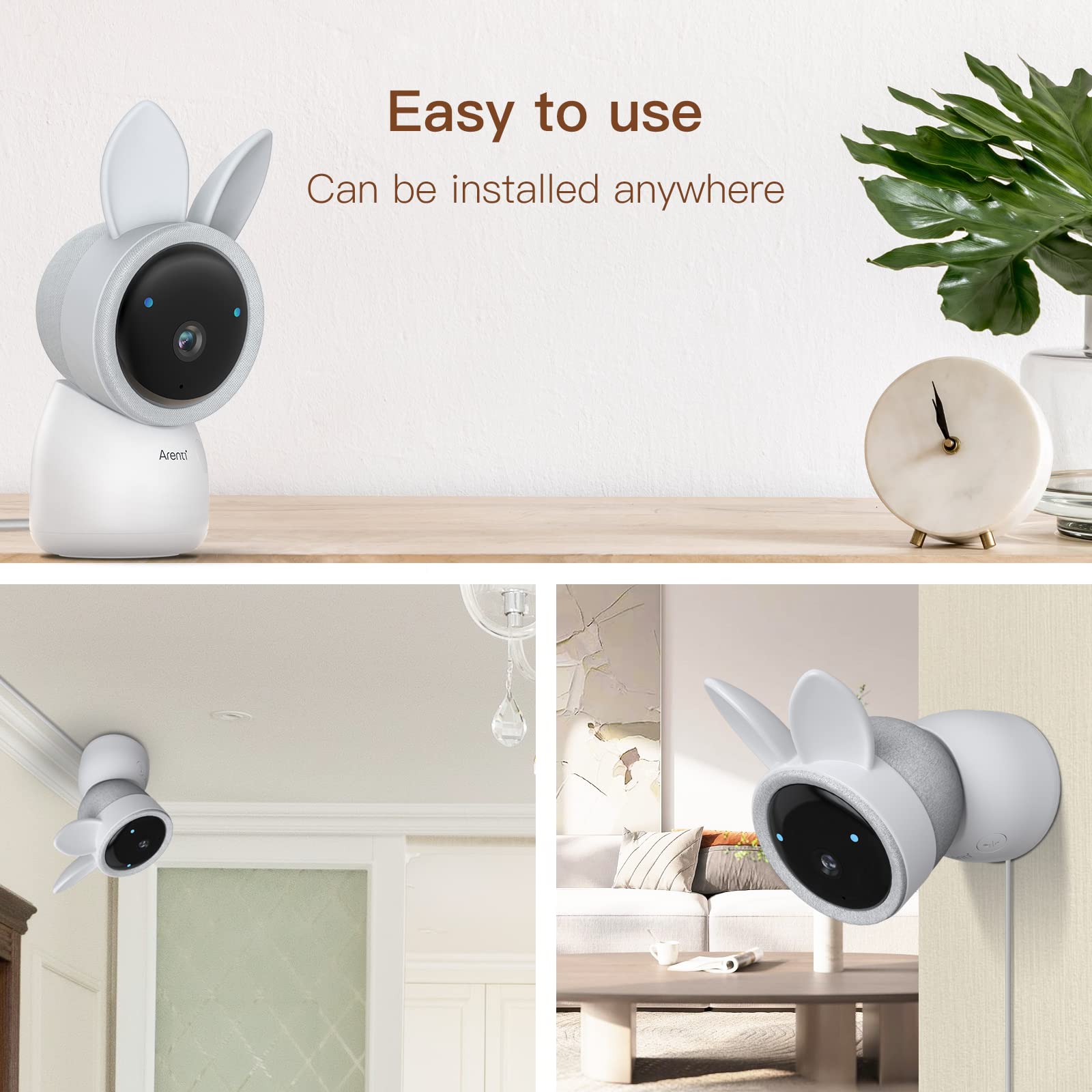 ARENTI Baby Monitor cloud storage keeps secure recordings accessible
