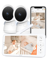 ARENTI dual-camera setup provides clear 2K/3MP footage for day and night viewing