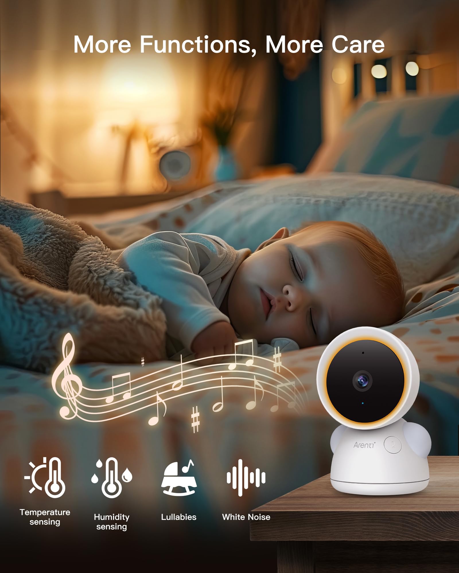 ARENTI temp and humidity sensor monitors nursery conditions