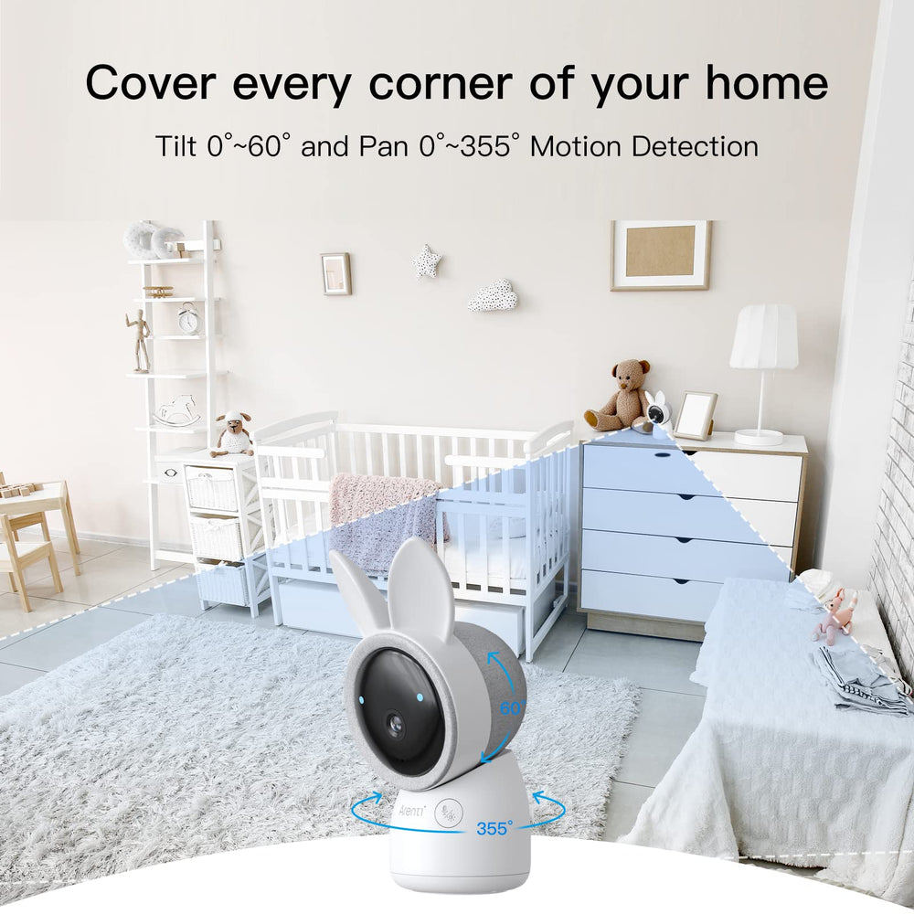 ARENTI Baby Monitor two-way audio enables real-time chats with baby
