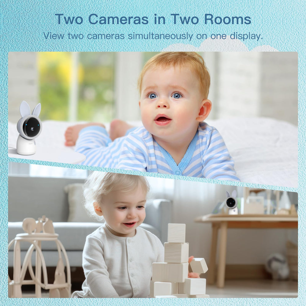 ARENTI infrared night vision ensures baby visibility in darkness.