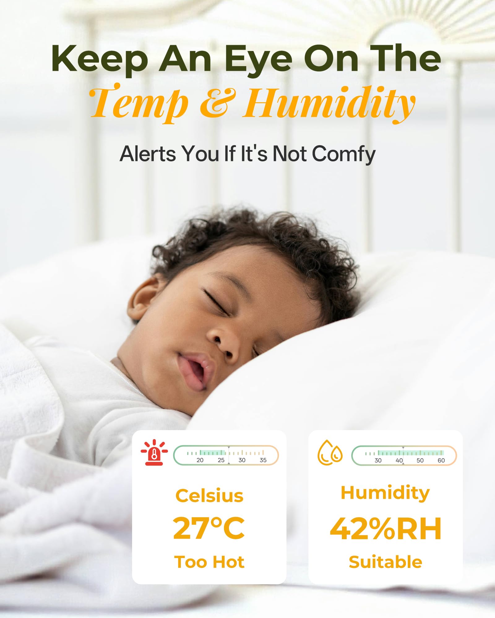 ARENTI Upgraded Baby Monitor supports cloud and SD storage with MP4 exports.