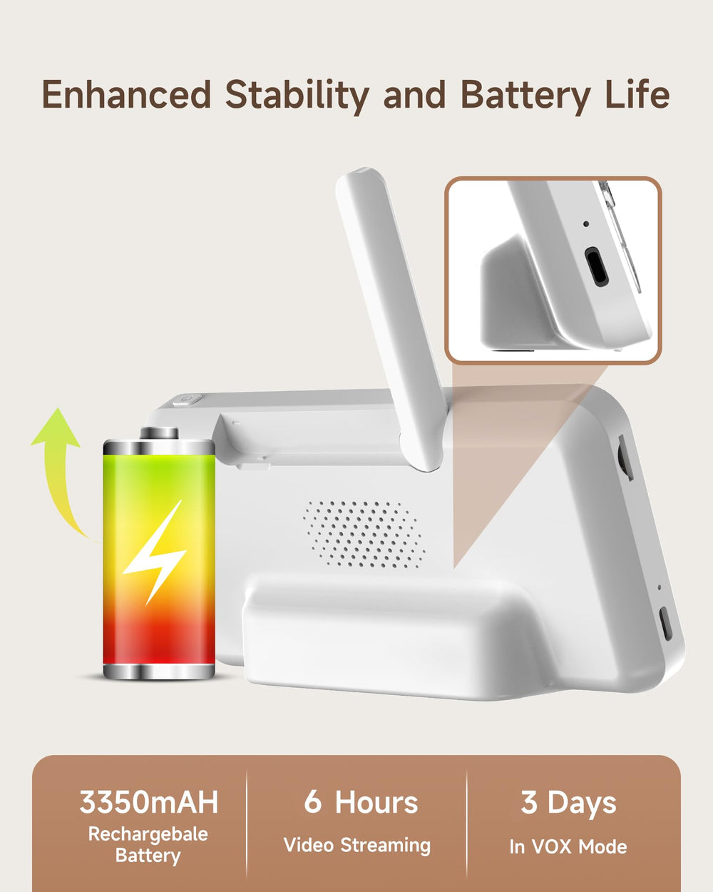 ARENTI wireless setup diagram illustrates simple cord-free installation process.