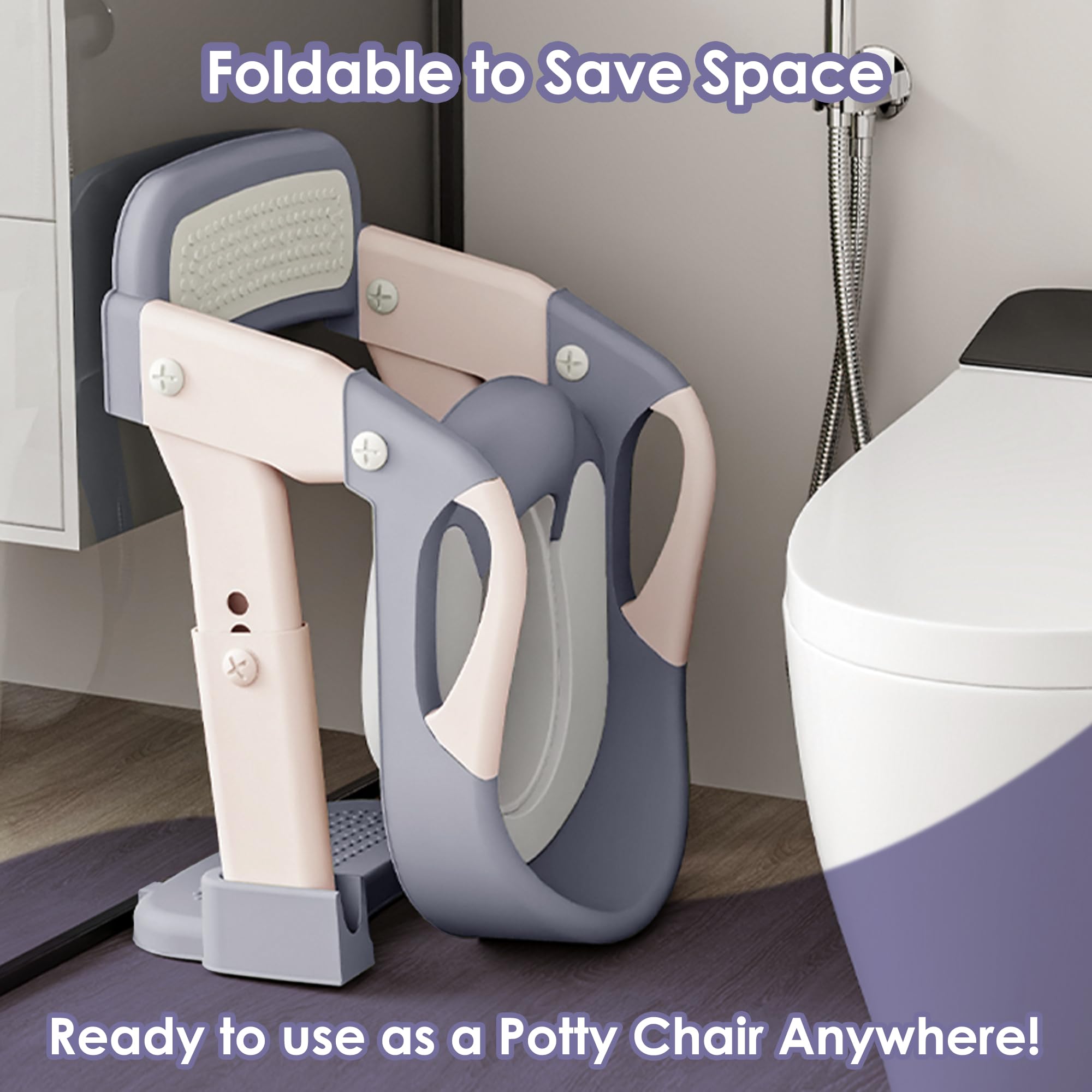Argenens adjustable-height potty seat adapts as your child grows.