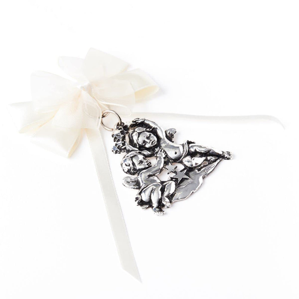 ARGENTARIA guardian angel cradle medal packaging, ready for gift giving.