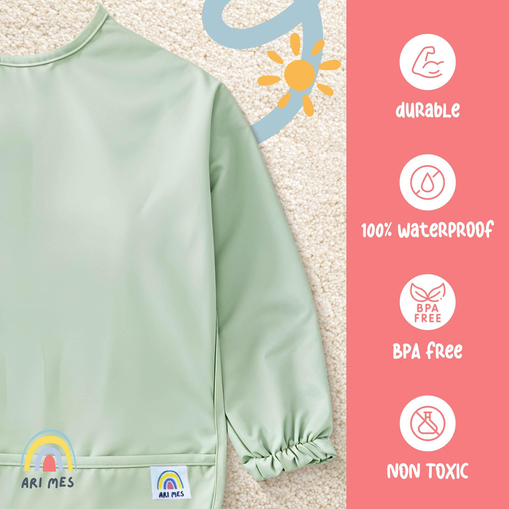 ARI MES quick-dry design cleans easily after busy feeding moments.