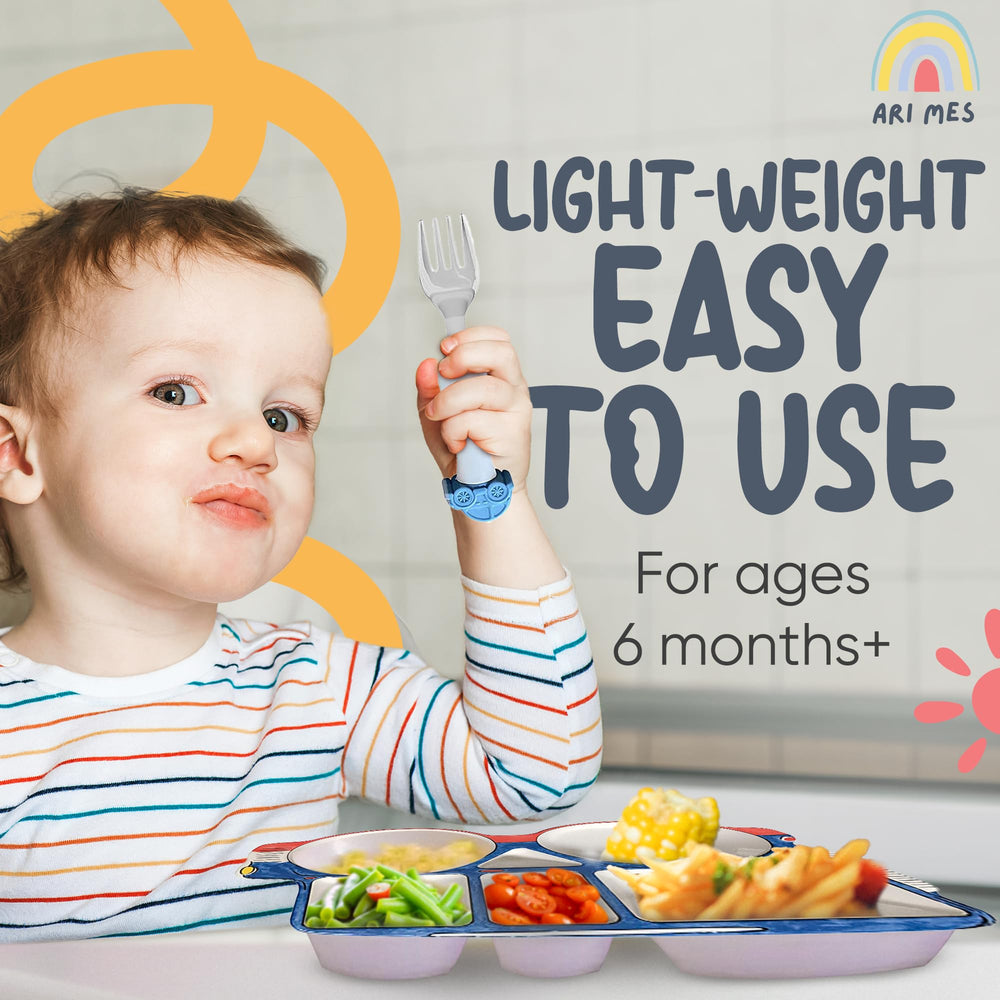Lightweight ARI MES toddler plate easy to grip during meals