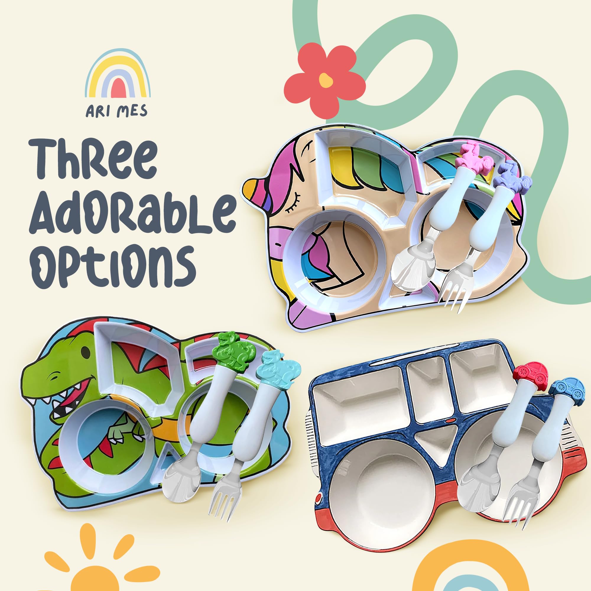 Spoon and fork set from ARI MES for tiny hands