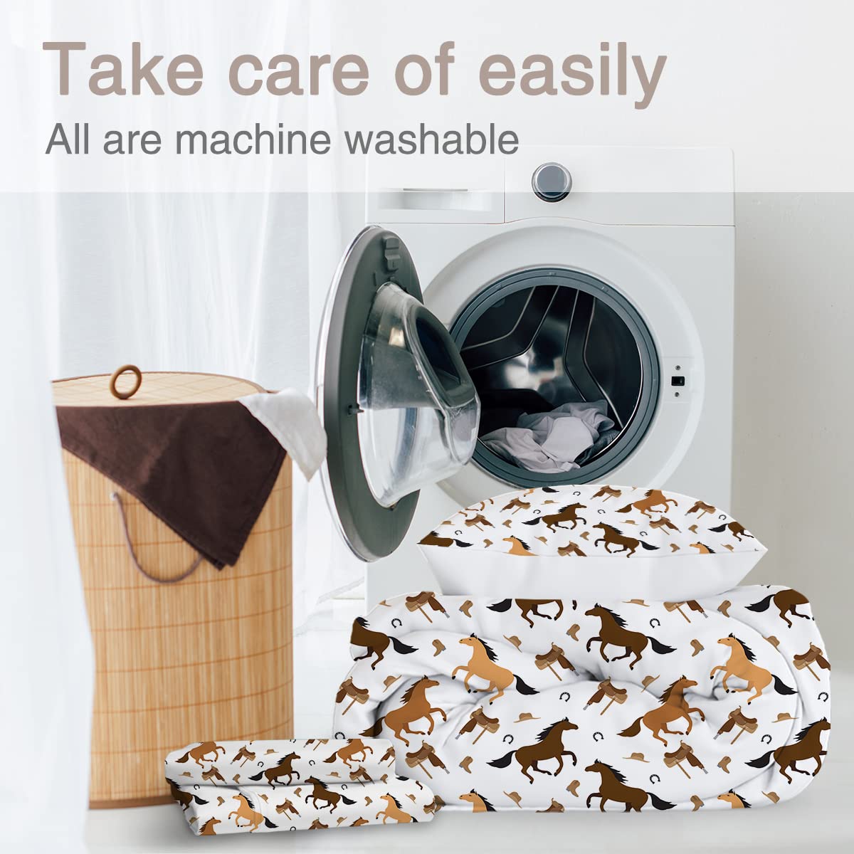 ARIGHTEX Horse packaging and microfiber material for easy care and setup