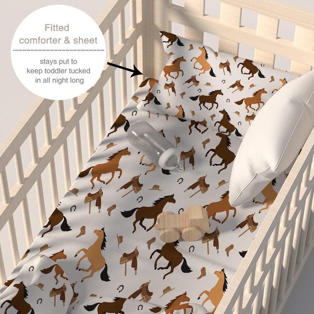 ARIGHTEX Horse quilted comforter detail with durable stitching