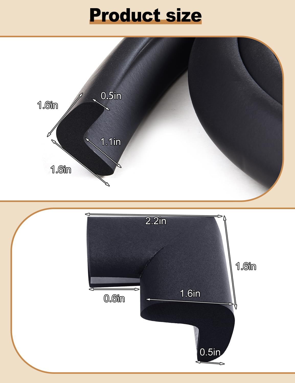 ARINBEB foam bumper with strong adhesive sticks securely to hearth surfaces for reliable protection.