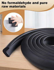 ARINBEB Foam Corner Protector on fireplace corner ensures safe corners for curious kids and pets.