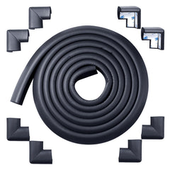 ARINBEB Foam Corner Protector highlights the fireplace edge with soft cushioning for toddlers.