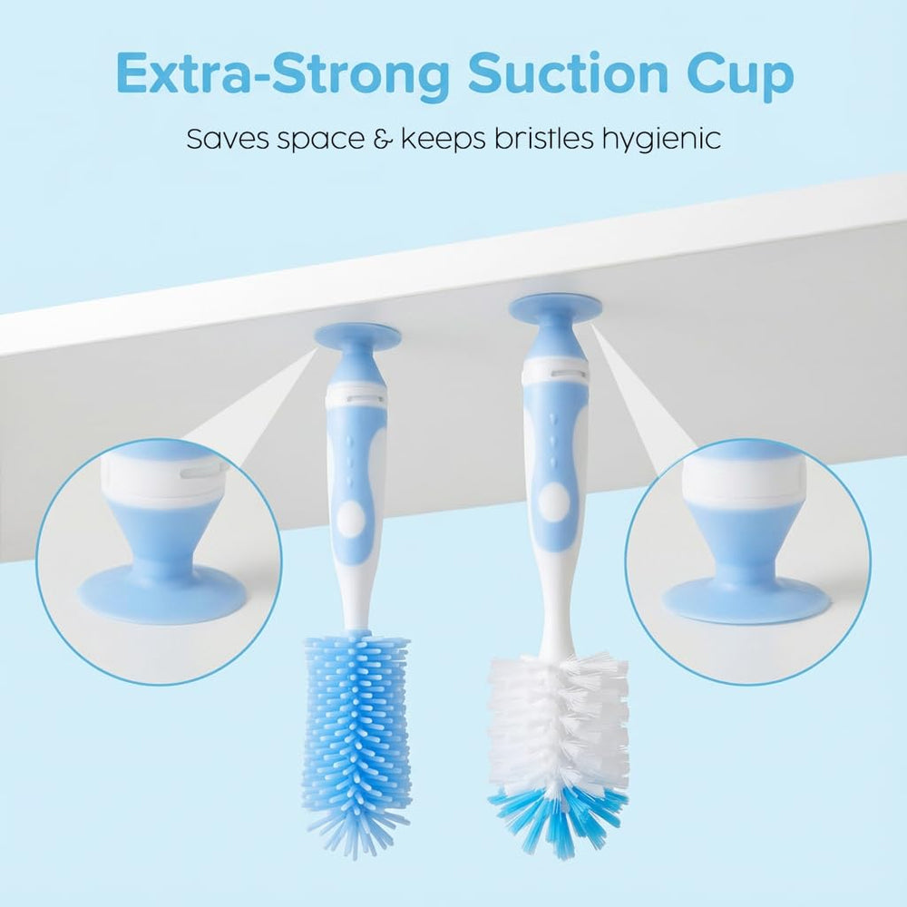 Ariseno hidden nipple brush sits inside the suction cup for easy detachment and storage.