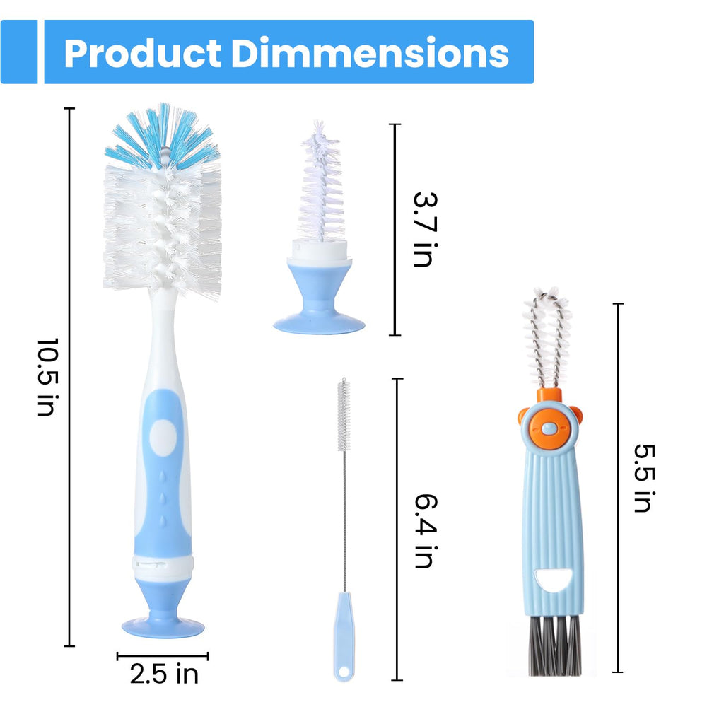 Ariseno nipple brush targets interior curves for thorough nipple cleaning.
