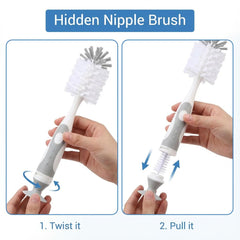 Ariseno straw brushes clean all bottle straw sizes thoroughly.