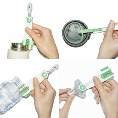 Ariseno crevice brush cleans lid grooves and tight corners.