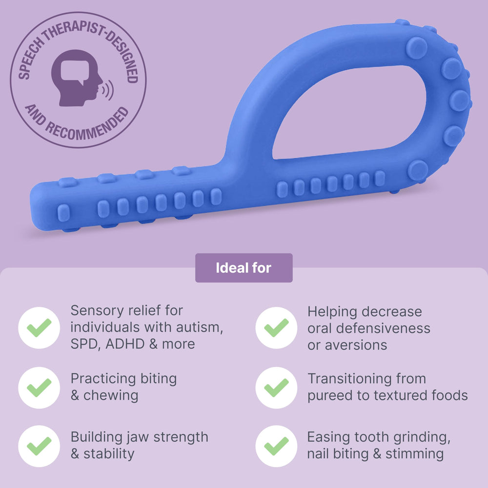 ARK Textured Grabber XXT smooth section ideal for gentle biting practice.