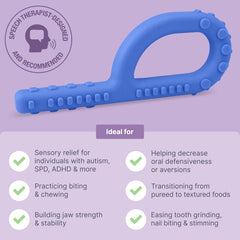 ARK Textured Grabber XXT smooth section ideal for gentle biting practice.
