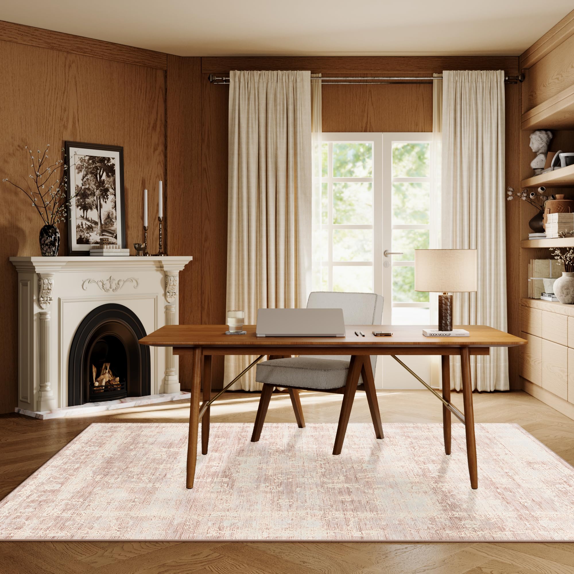 ARKIIKI 6x9 rug ideal for dorms, with easy care and compact sizing.
