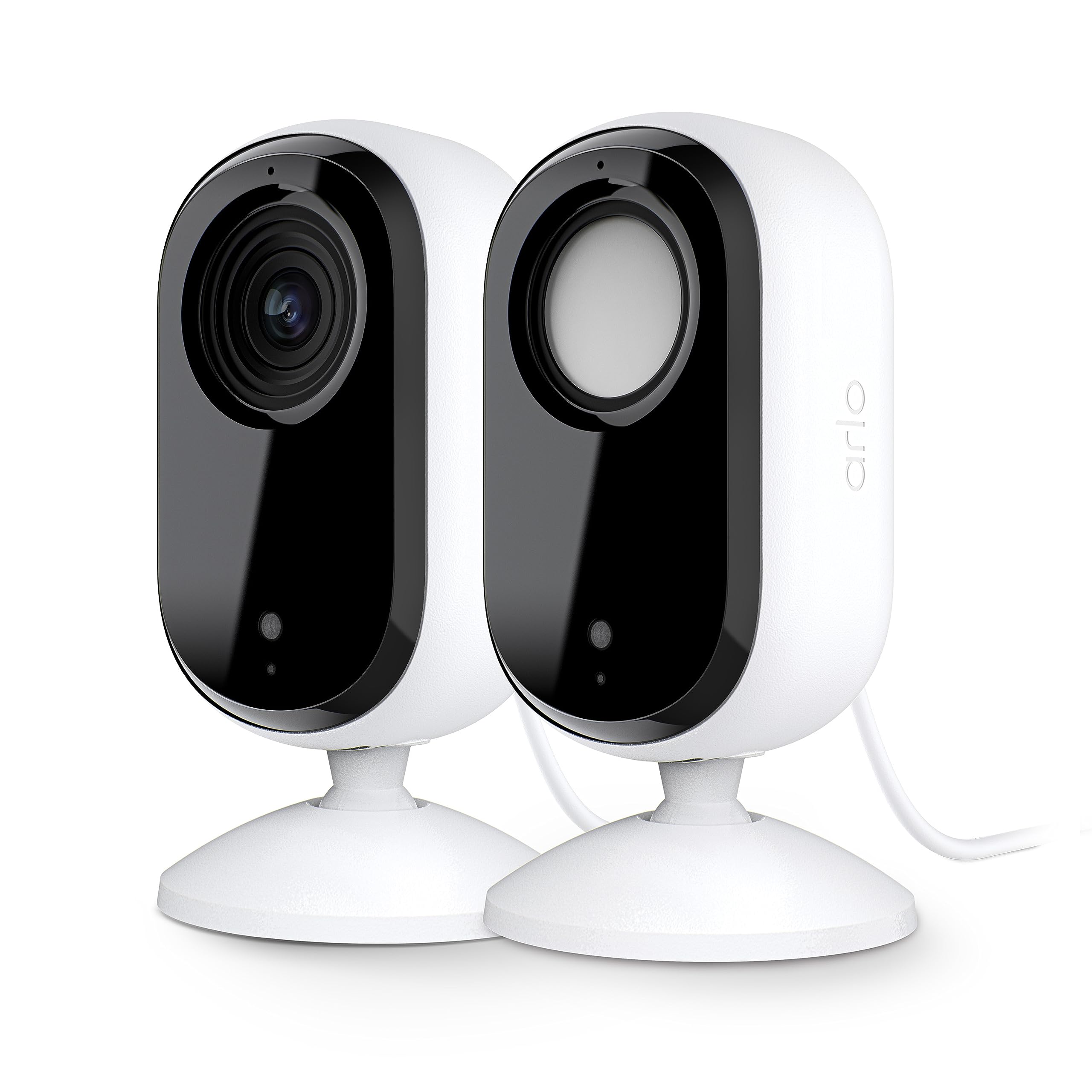 Arlo Essential Indoor Camera 2K offers clear 2K footage for home monitoring.