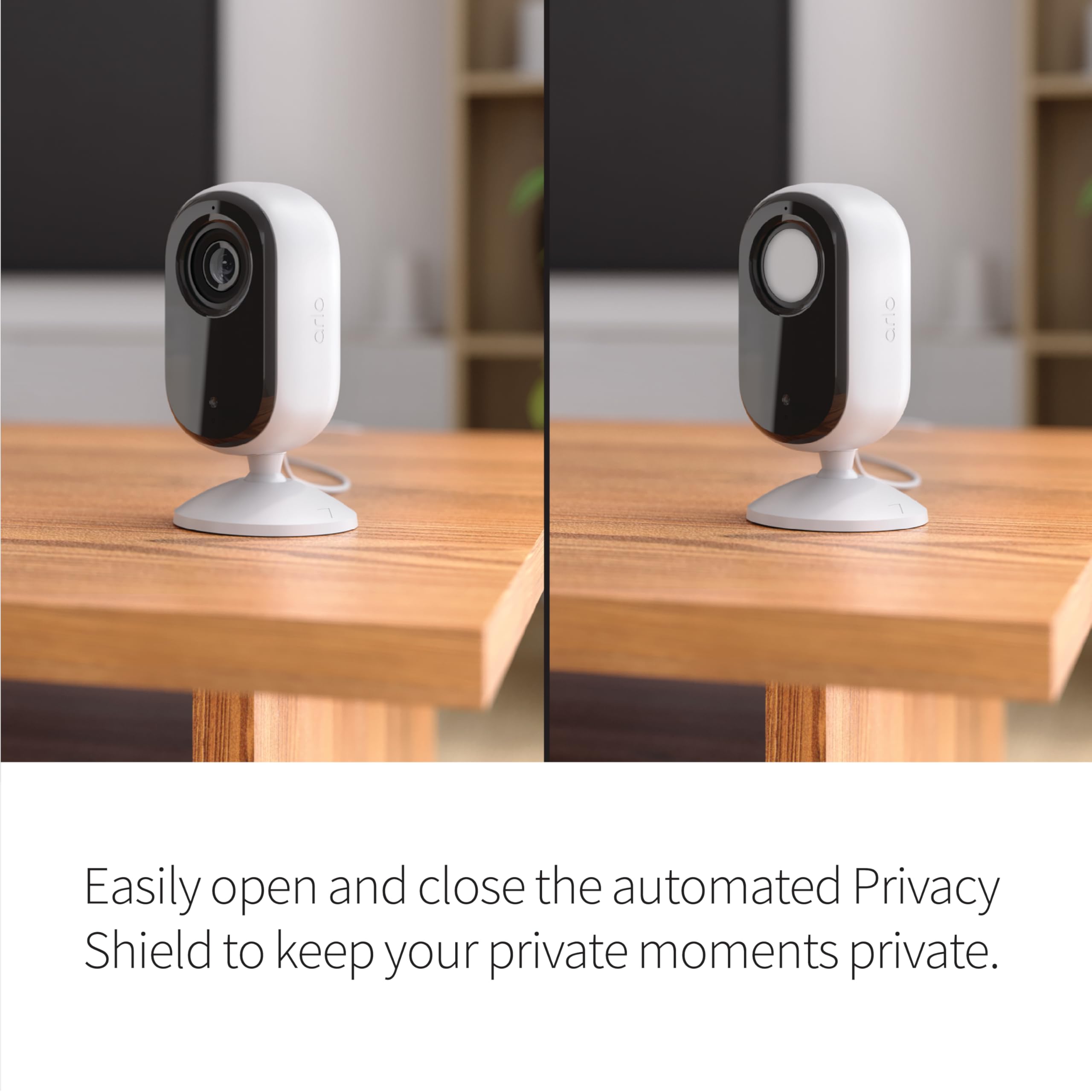 Arlo Essential Indoor Camera 2-way audio for easy pet conversations