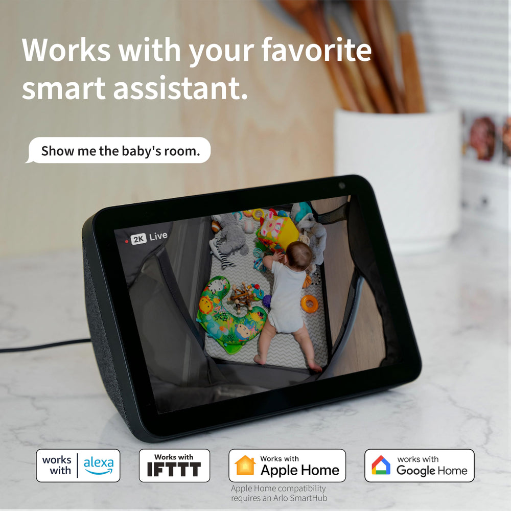Arlo Essential Indoor Camera Privacy Shield reinforces privacy and data control.