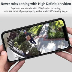 Arlo Essential XL Spotlight direct to Wi-Fi, no hub required for easy setup.