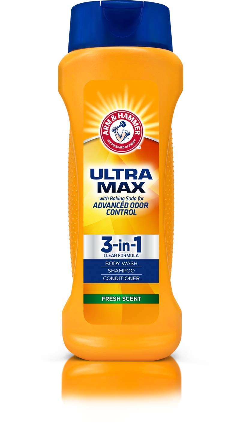 Arm & Hammer Ultra Max 3-in-1 close-up of rich lather demonstrates cleansing and conditioning in one step.
