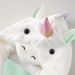 ARNUAETY water-absorbent towel wrap keeps kids cozy after swimming.