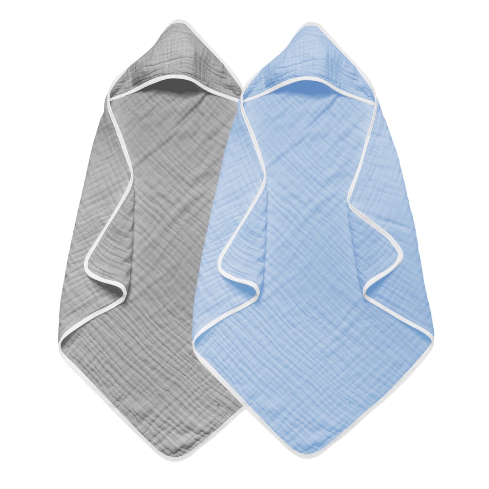 Arnzion baby hooded towel cloud-soft muslin close-up highlighting plush texture.