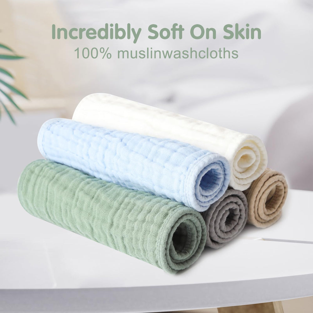 Arnzion burp cloths soft touch for baby skin and daily use.