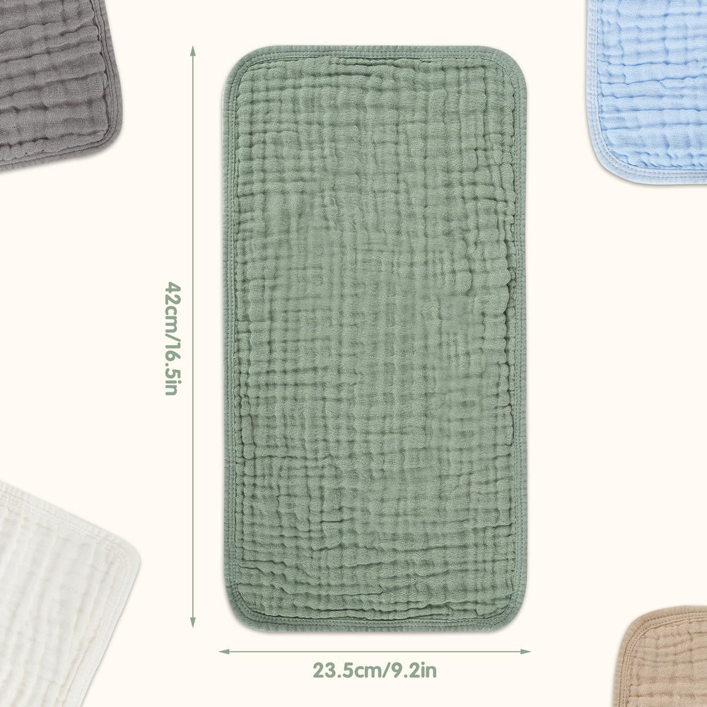 Arnzion burp cloths in travel-pack setup for on-the-go care.