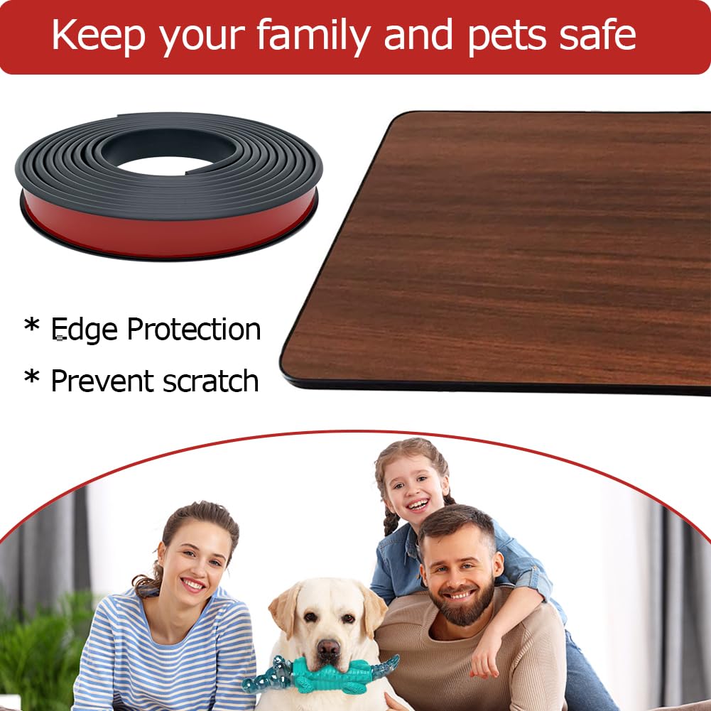 Aroilder edge protector on wood surface reduces scratches during daily use