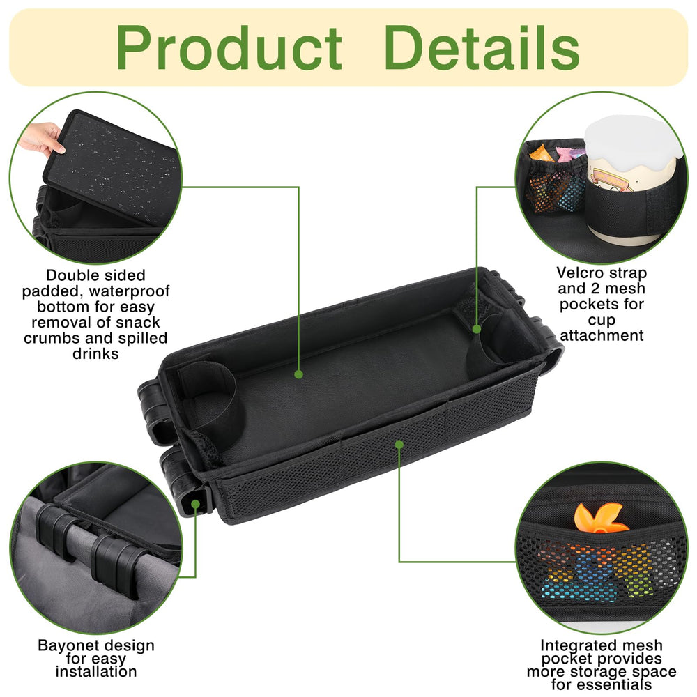 AROUY waterproof faux leather side cleans easily after park spills.