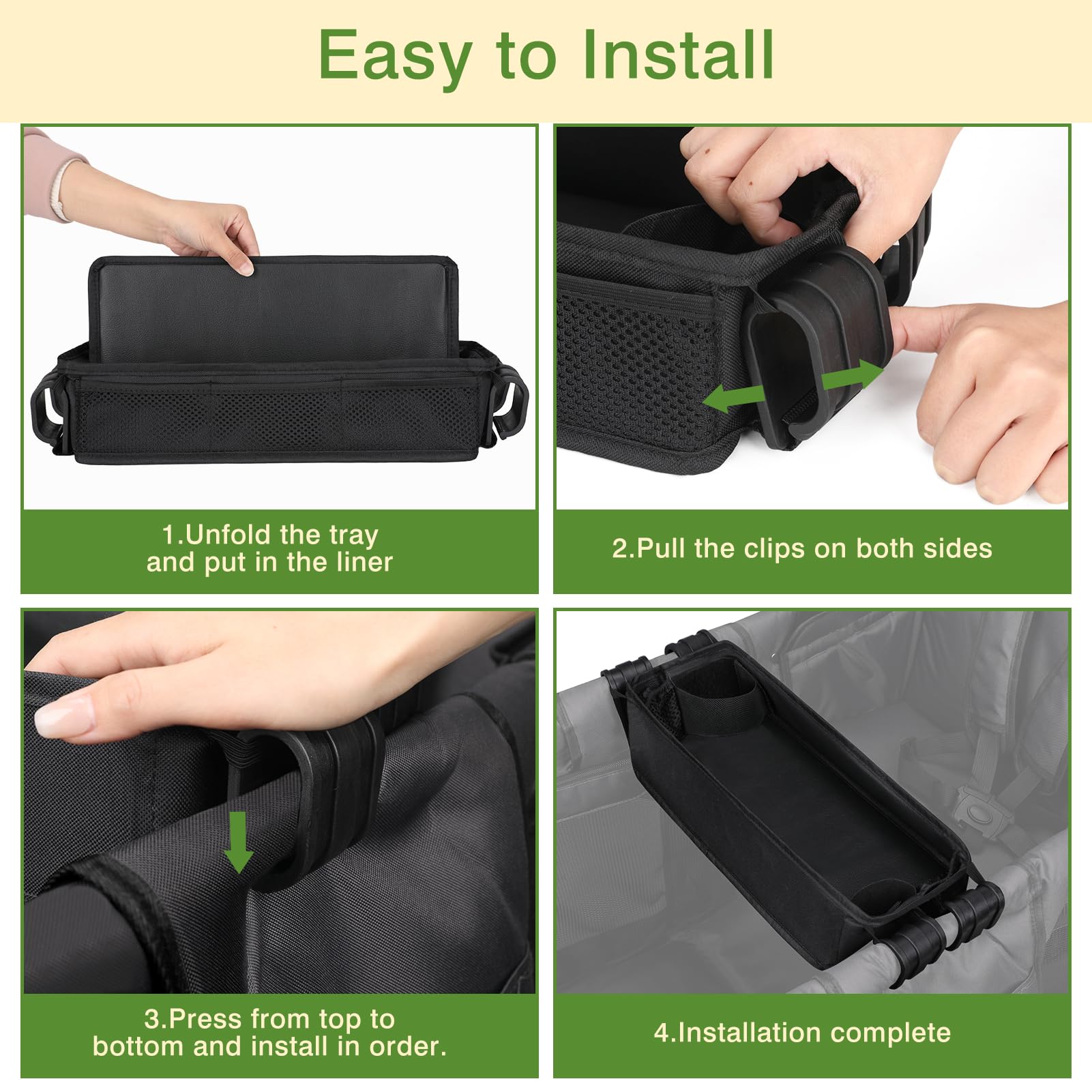 AROUY sturdy bottom provides stable support on uneven sidewalks.
