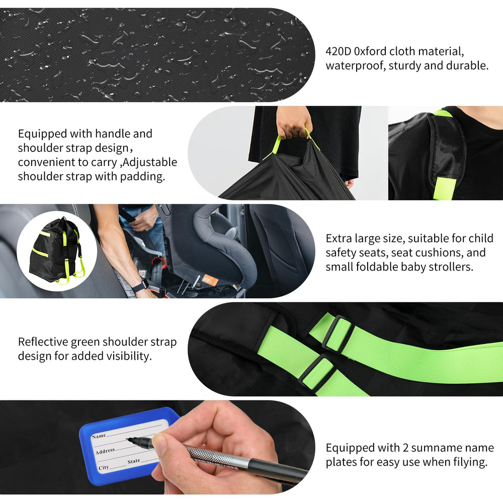 ARPOVIST bag includes two luggage tags for quick seat identification