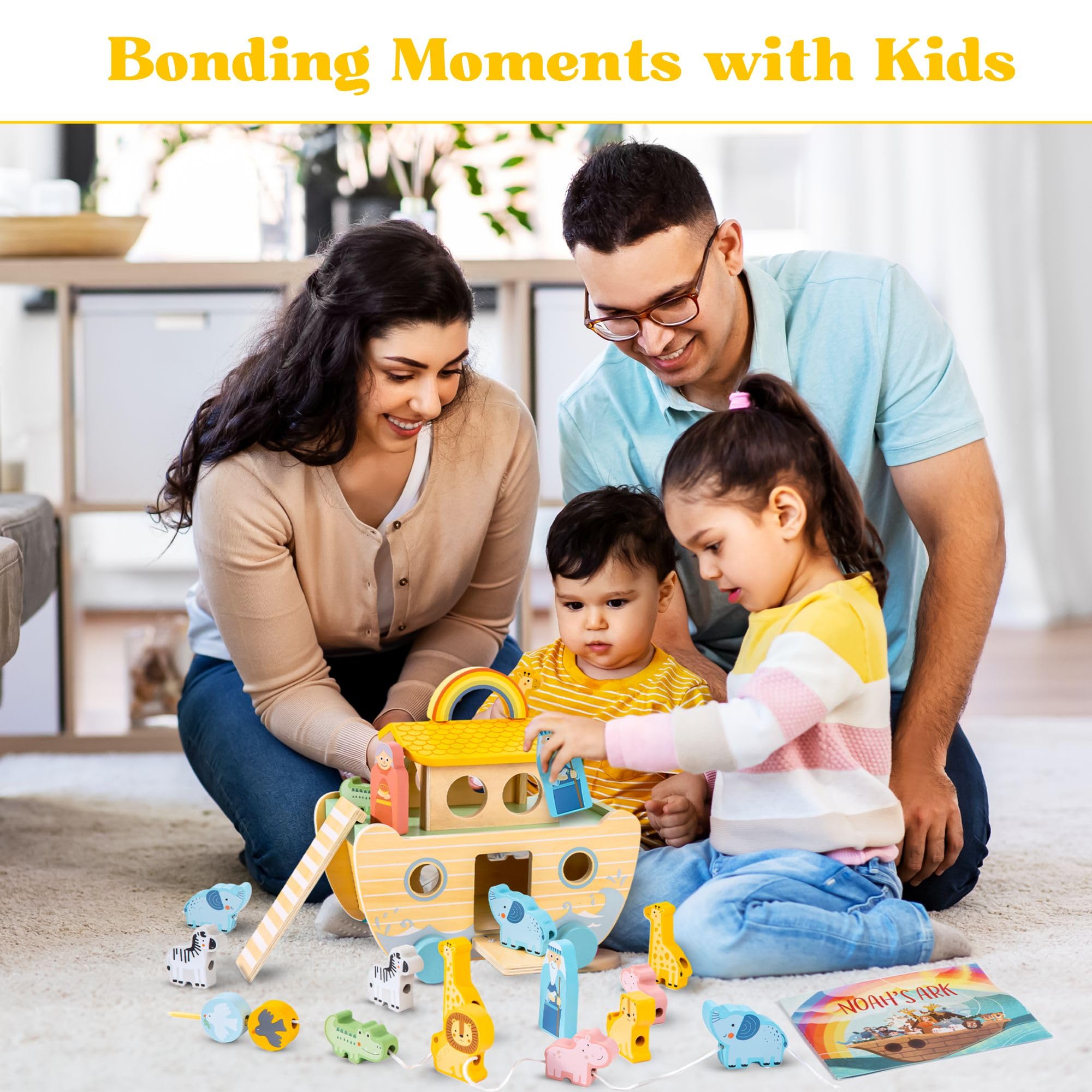 Arristone Noah's Ark toy rainbow adds bright color to playtime.